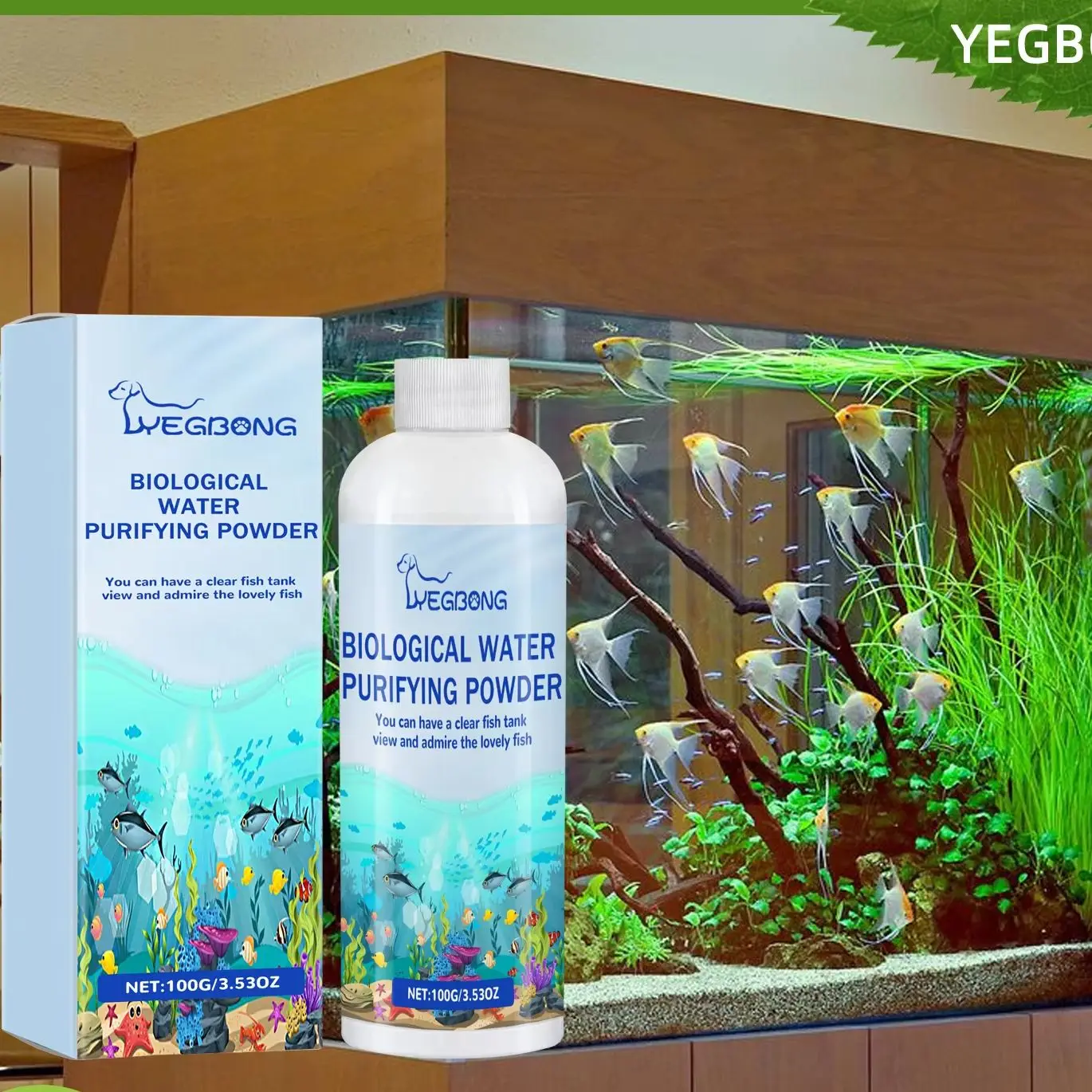 Planted Aquarium Algae Control - 생물학적 수족관 조류 제어 파우더 -