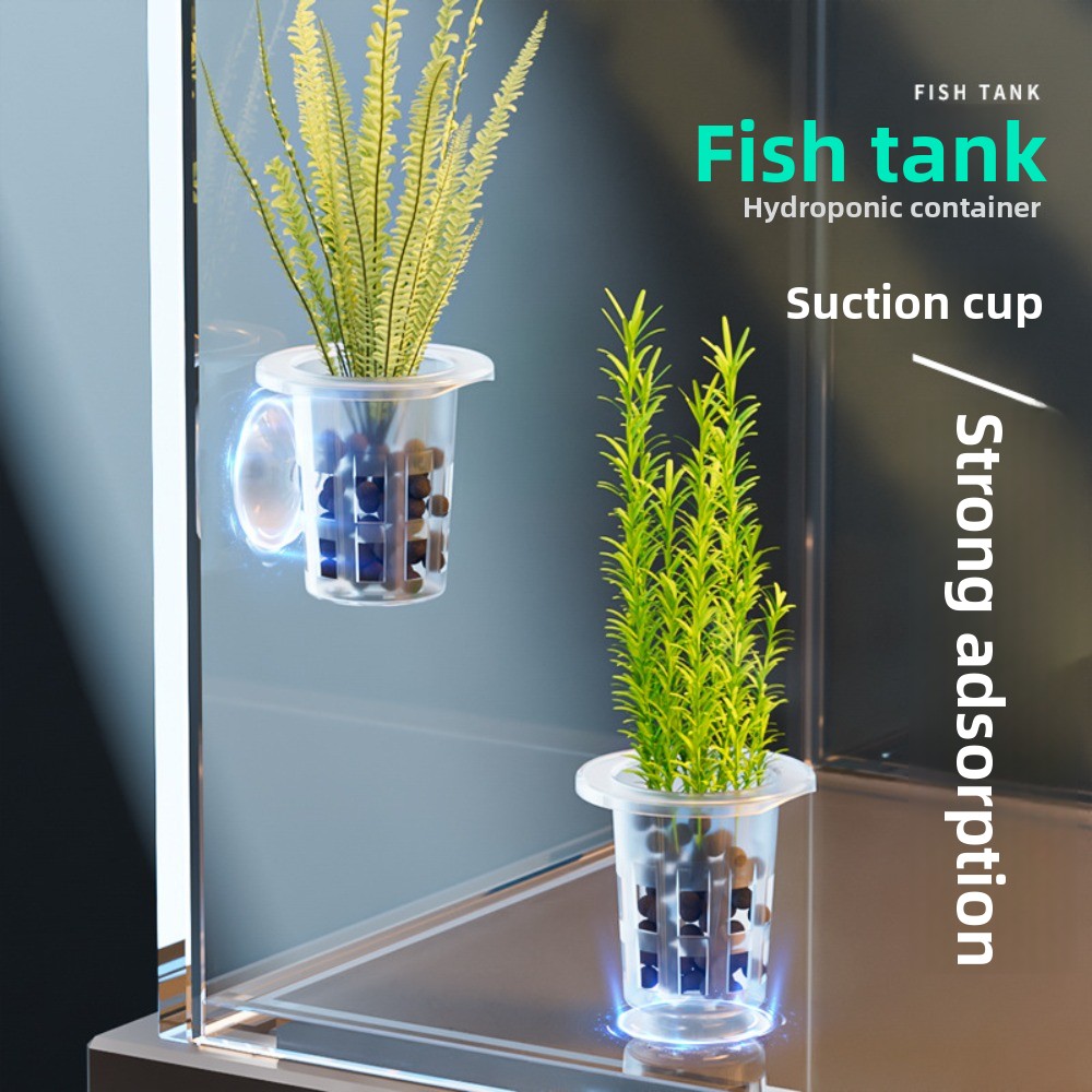 Aquarium Plant Holder - 10Pcs 투명 식물 수경 재배 냄비