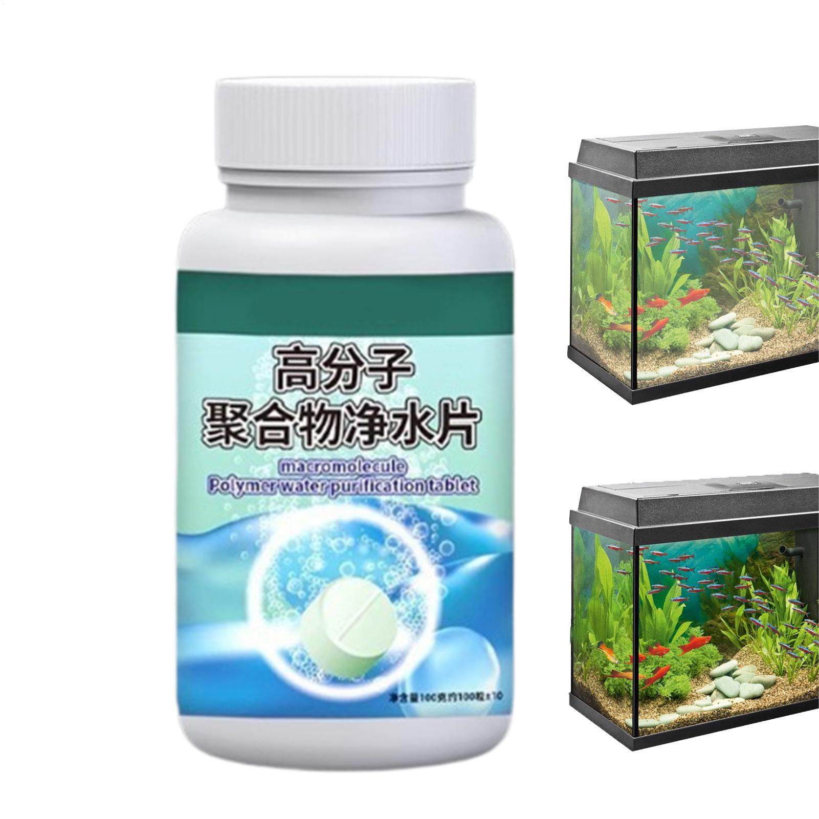 Aquarium Liquid Carbon - 어항 물 정화제 알개 제거제 타블렛,