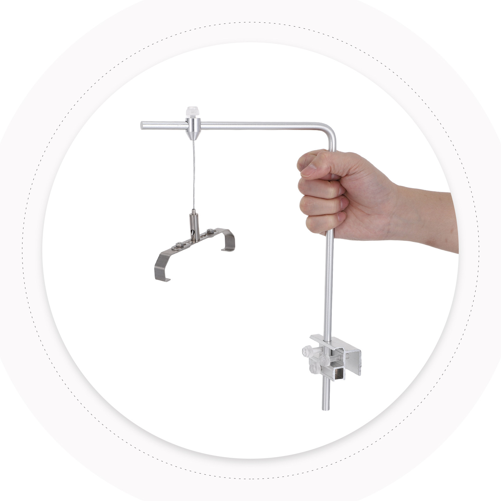 Aquarium Plant Holder - 1쌍 조절 가능한 수족관 조명 스탠드,