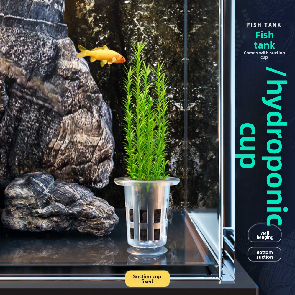 10Pcs 투명 식물 수경 재배 냄비 플라스틱 흡입 베 - Aquarium Plant Holder 리뷰 및 가격
