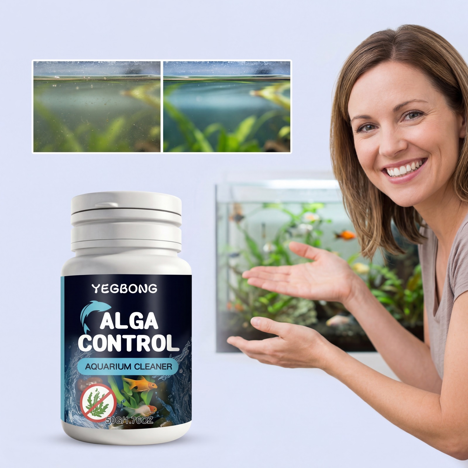 50g 수족관 청소제 분말 어항 물 정화제 조류 제거  - Planted Aquarium Algae Control 리뷰 및 가격