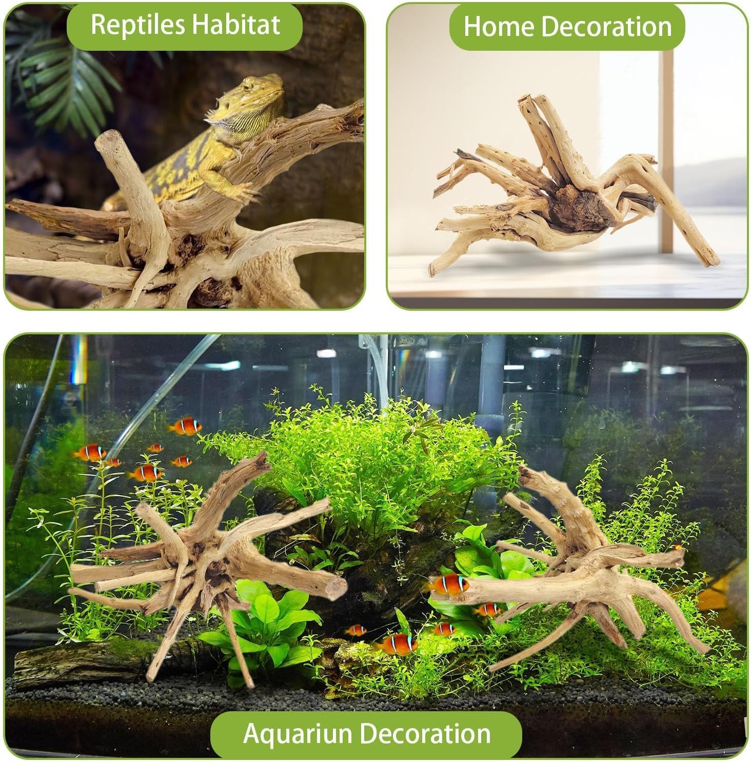 1PC 20-25CM 자연산 유목 스파이더 우드 수족관 - Aquarium Driftwood 리뷰 및 가격