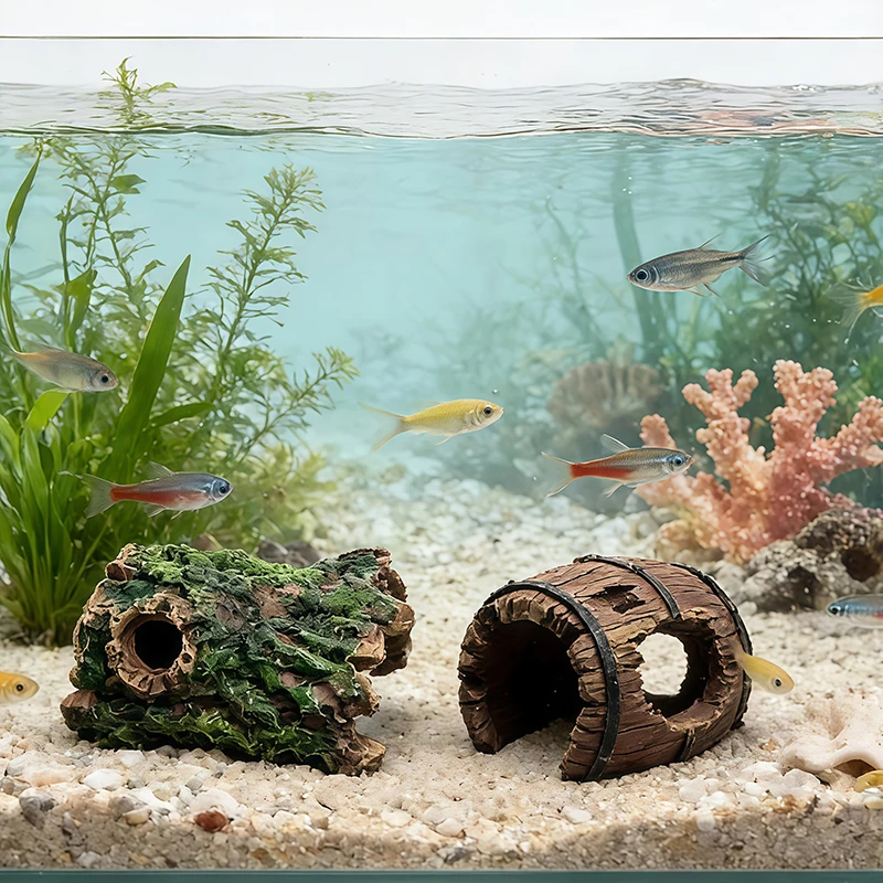 3개 세트 수족관용 레진 장식품, 동굴 모양의 새우 은 - Aquarium Plant Substrate 리뷰 및 가격