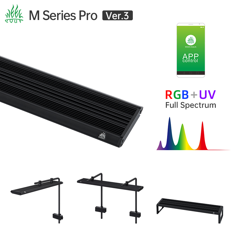 위크 아쿠아 M 시리즈 RGB UV LED 수족관 조명 - Aquarium Plant Light 리뷰 및 가격