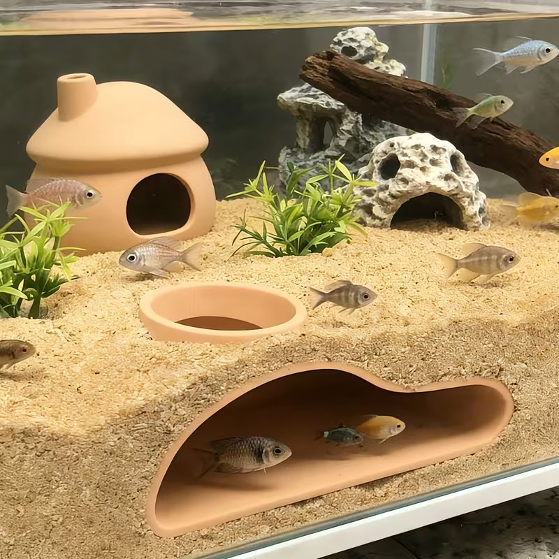 아크어리움 물고기 터널 은신처 |     구피, 베타  - Aquarium Plant Substrate 리뷰 및 가격