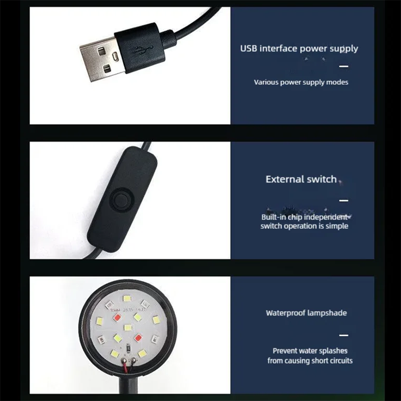 USB LED 어항 클립 램프 고투명 밝은 보조 조명  - Aquarium Plant Light 리뷰 및 가격