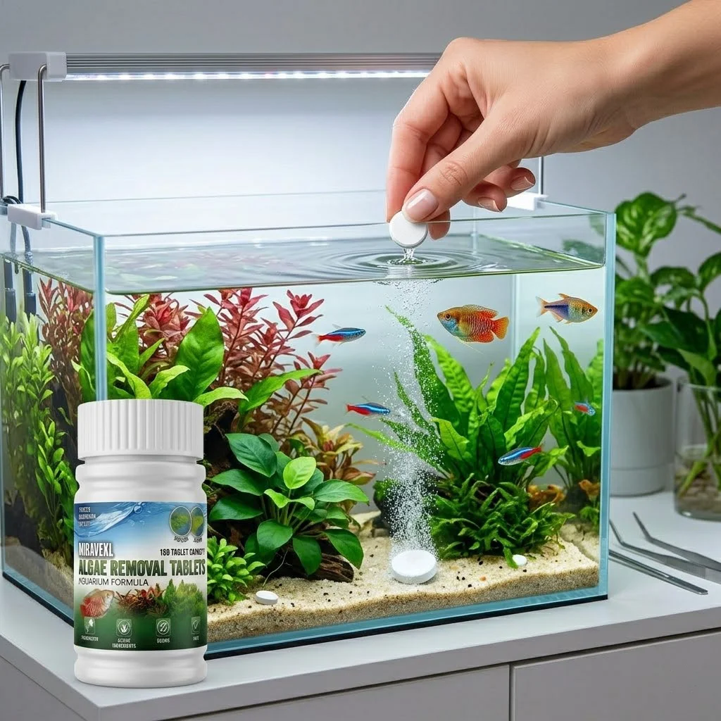 미라벡스 150정, 어항용 조류 제거제, 수족관 청소제 - Planted Aquarium Cleaning 리뷰 및 가격