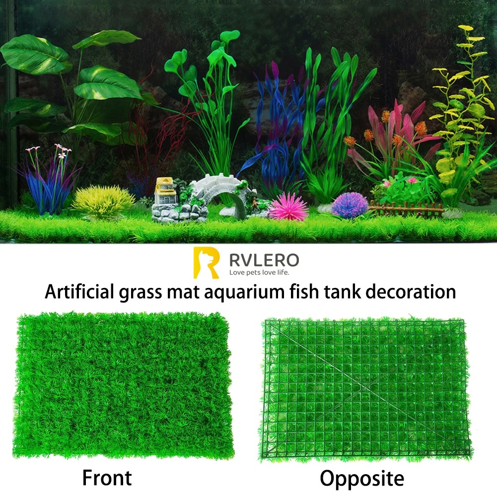 인공 잔디 잔디 수족관 어항 장식, 부드러운 고밀도 접 - Aquarium Plants Live 리뷰 및 가격
