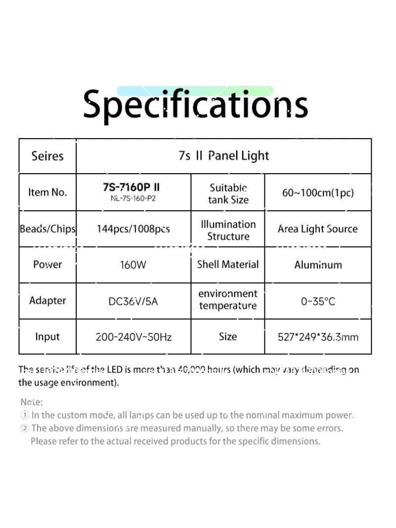 수족관 LED 조명 160W RGB 풀 스펙트럼 WIF - Planted Tank 리뷰 및 가격